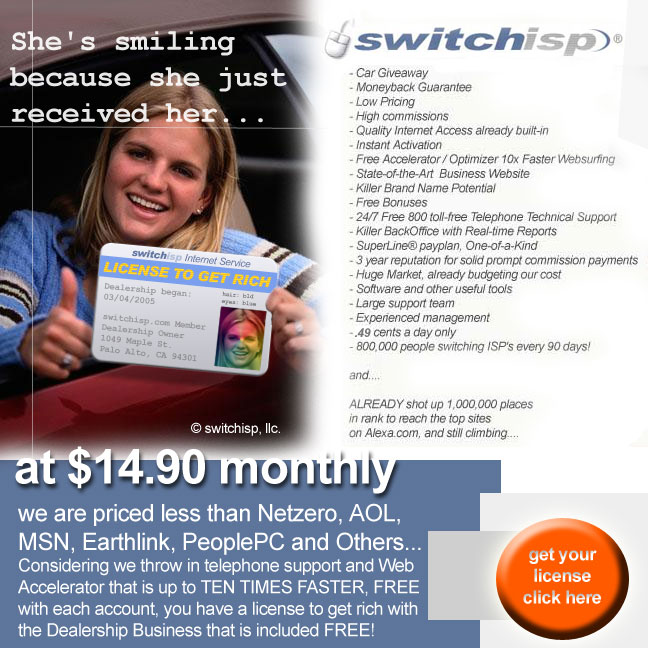 Get Your Licence To Get Rich With SwitchISP.com